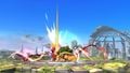 Bowser's up smash in SSB4, which uses the stab effect.