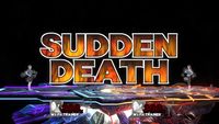 Sudden Death as seen in Super Smash Bros. for Wii U.