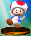 Toad trophy from Super Smash Bros. Melee.