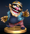 Wario trophy from Super Smash Bros. Brawl.