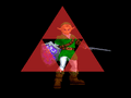 Link's X victory pose in Melee