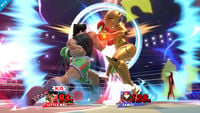 Fully charged power meter being used to attack Samus.