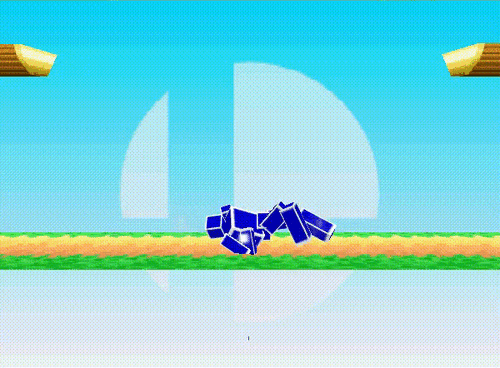 Captain Falcon Back Getup Roll Back Hurtbox Smash 64.gif