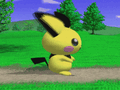Pichu's second idle pose in Melee