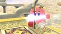 Kirby using Palutena's Bow on Skyworld.