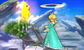 A screenshot of Rosalina in Super Smash Bros. for 3DS. Taken from the official site. Performing her Up Strong Attack, which produces a Saturnian Ring, according too Sakurai's Miiverse Post.