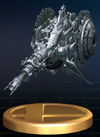 Subspace Gunship trophy from Super Smash Bros. Brawl.