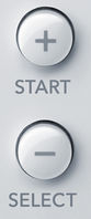The plus and minus buttons on a Wii U GamePad.