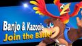 Banjo & Kazooie's unlock notice after downloading them from the Nintendo eShop.