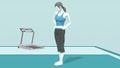 Wii Fit Trainer's second idle pose