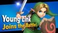 Young Link's unlock notice.