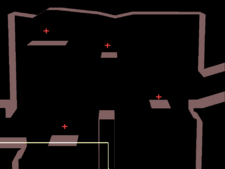 Underground Maze showing terrain.