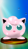 Jigglypuff trophy from Super Smash Bros. Melee.