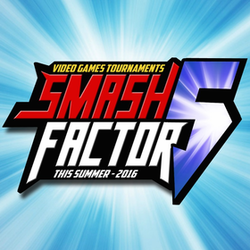 Logo for the Smash Factor 5 tournament.