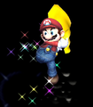 Mario using Cape in Brawl.