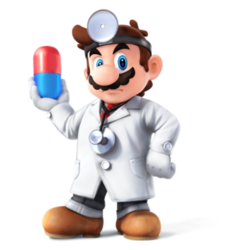 Dr. Mario's artwork in Smash 4.