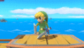Toon Link's down taunt.