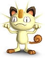 Artwork of Meowth from Brawl.