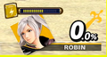 HUD showing Female Robin and the amount of health the Thunder tome has remaining.