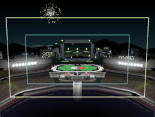 Pokémon Stadium showing the Blast Zone