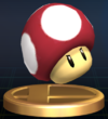 Poison Mushroom trophy from Super Smash Bros. Brawl.