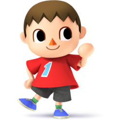 Villager as he appears in Super Smash Bros. 4.