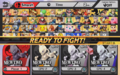 The "Ready to fight!" banner in Super Smash Bros. for Wii U.