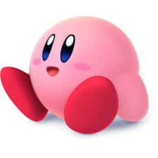 Kirby as he appears in Super Smash Bros. 4.