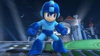 Mega Man's second idle pose in Super Smash Bros. for Wii U.