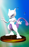 Mewtwo trophy from Super Smash Bros. Melee.