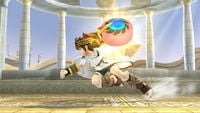 Dashing with the Upperdash Arm in Super Smash Bros. for Wii U.
