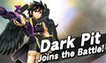 Dark Pit's unlock notice in Super Smash Bros. for Nintendo 3DS.