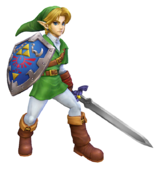 Artistic rendering of Link's alternate costume in Project M, resembling his appearance in Melee.