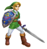 Artistic rendering of Link's alternate costume in Project M, resembling his appearance in Melee.