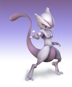 Artistic rendering of Mewtwo in Project M.