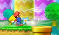 Mario using the Gust Cape in Super Smash Bros. for Nintendo 3DS