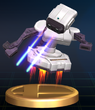 R.O.B. Blaster trophy from Super Smash Bros. Brawl.