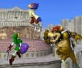 Jumping along with Link and Bowser on Temple.