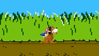 Duck Hunt's down taunt in Smash 4