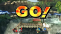 Damage meters in Ultimate, with Snake and King K. Rool.