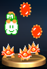 Lakitu and Spinies - Brawl Trophy.png