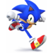 Sonic as he appears in Super Smash Bros. 4.