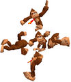 Donkey Kong's aerial attacks.