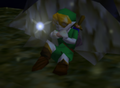 Young Link's Congratulations screen prior to version 2.0.0.