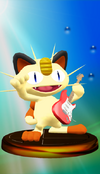 Meowth trophy from Super Smash Bros. Melee.