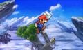 Mario's Super Jump Punch in Super Smash Bros. for Nintendo 3DS.