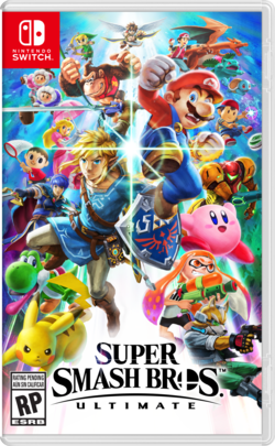 The North American promotional box art for Super Smash Bros. Ultimate