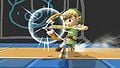 Toon Link using the Hero's Bow in Brawl.
