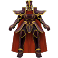 The General's sprite, seen on the throne in the background of the stage.