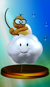 The Lakitu trophy in Melee.